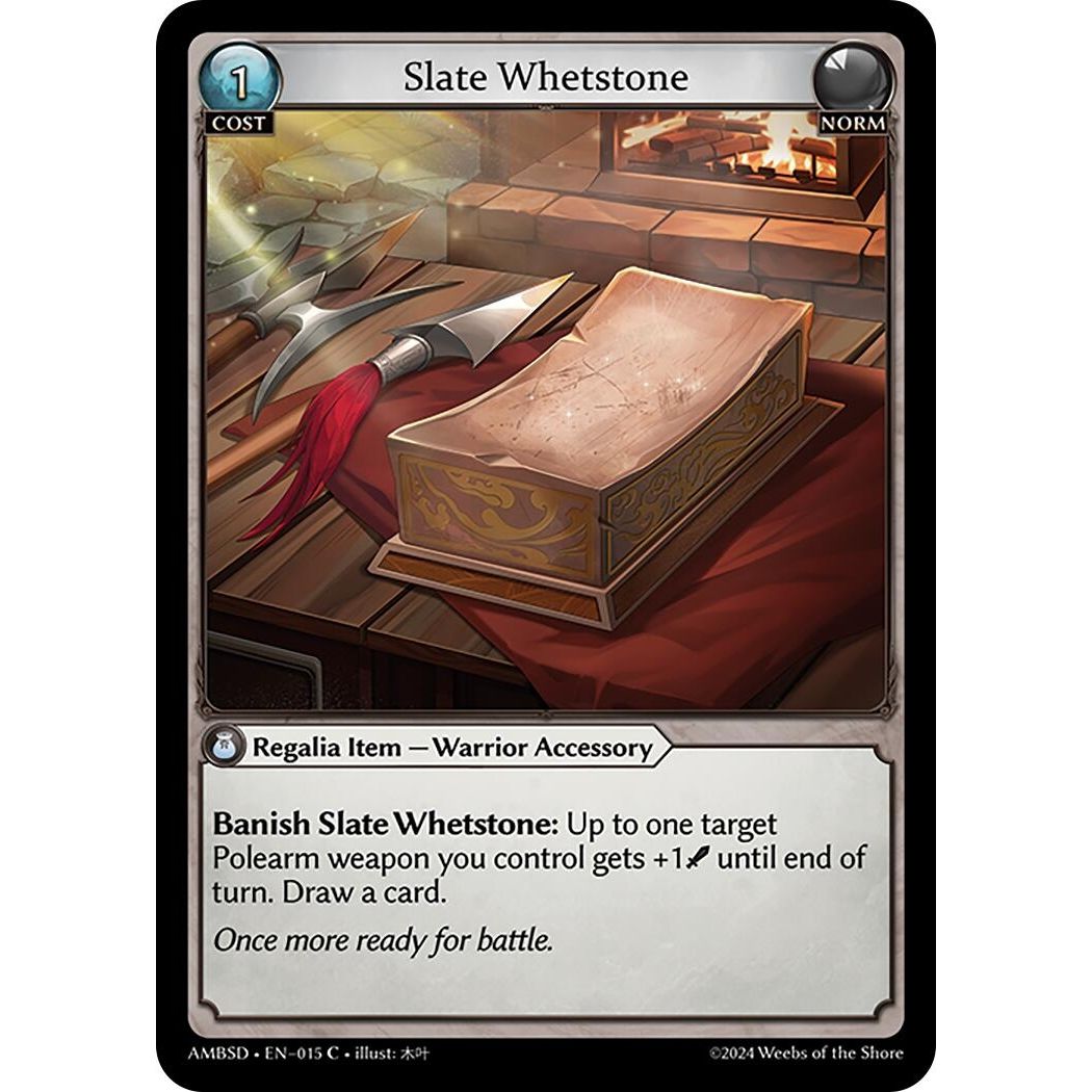 Image for Slate Whetstone (015) (Mortal Ambition Starter Decks) - Grand Archive TCG
