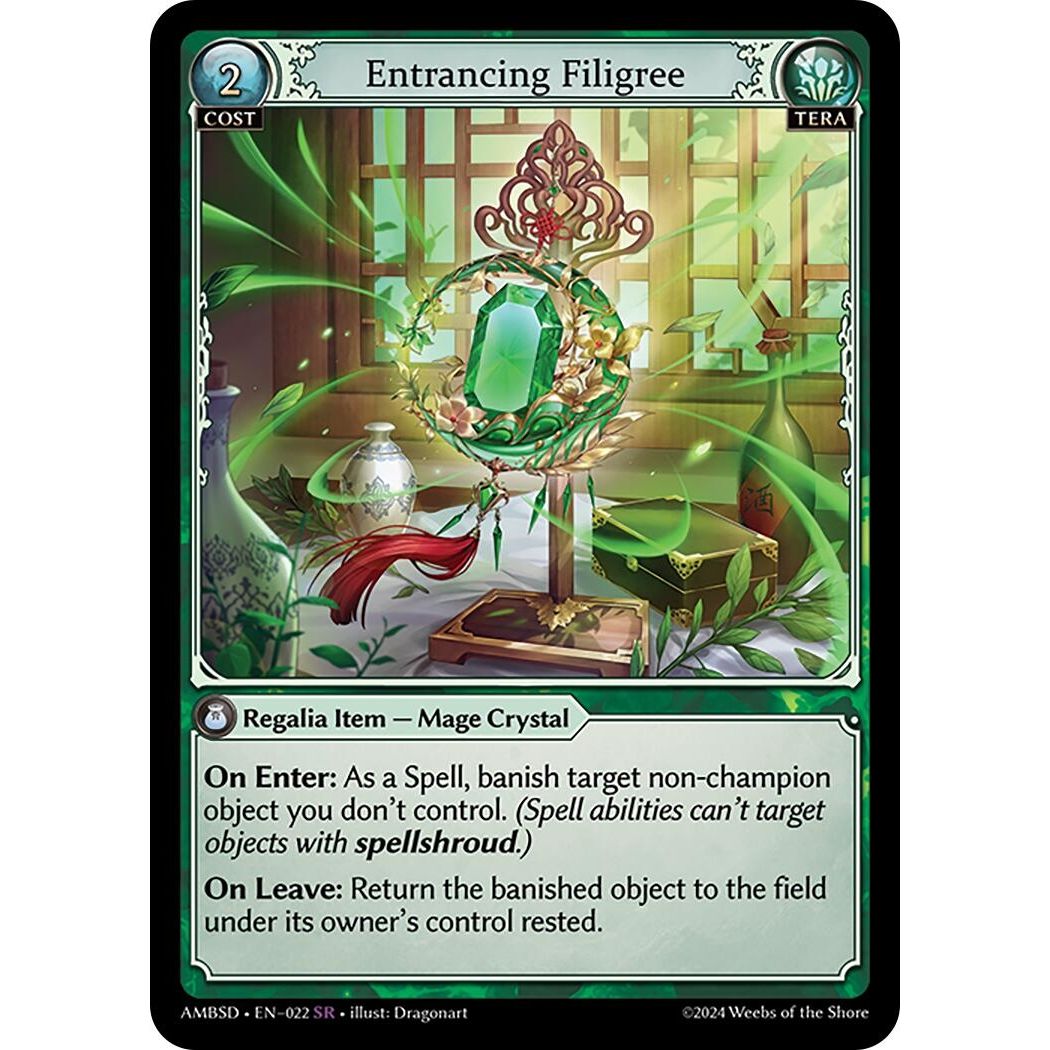 Image for Entrancing Filigree (022) (Mortal Ambition Starter Decks) - Grand Archive TCG