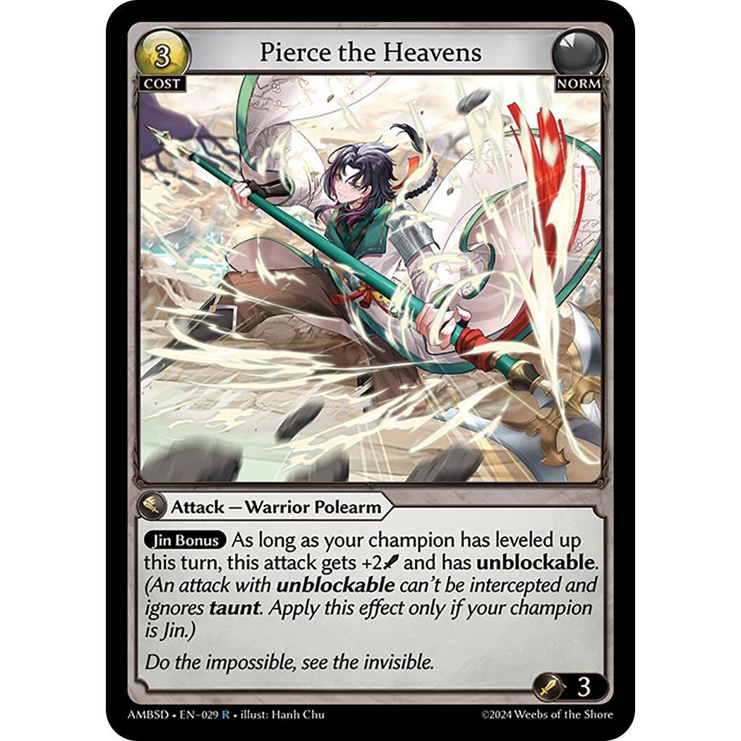Image for Pierce the Heavens (029) (Mortal Ambition Starter Decks) - Grand Archive TCG