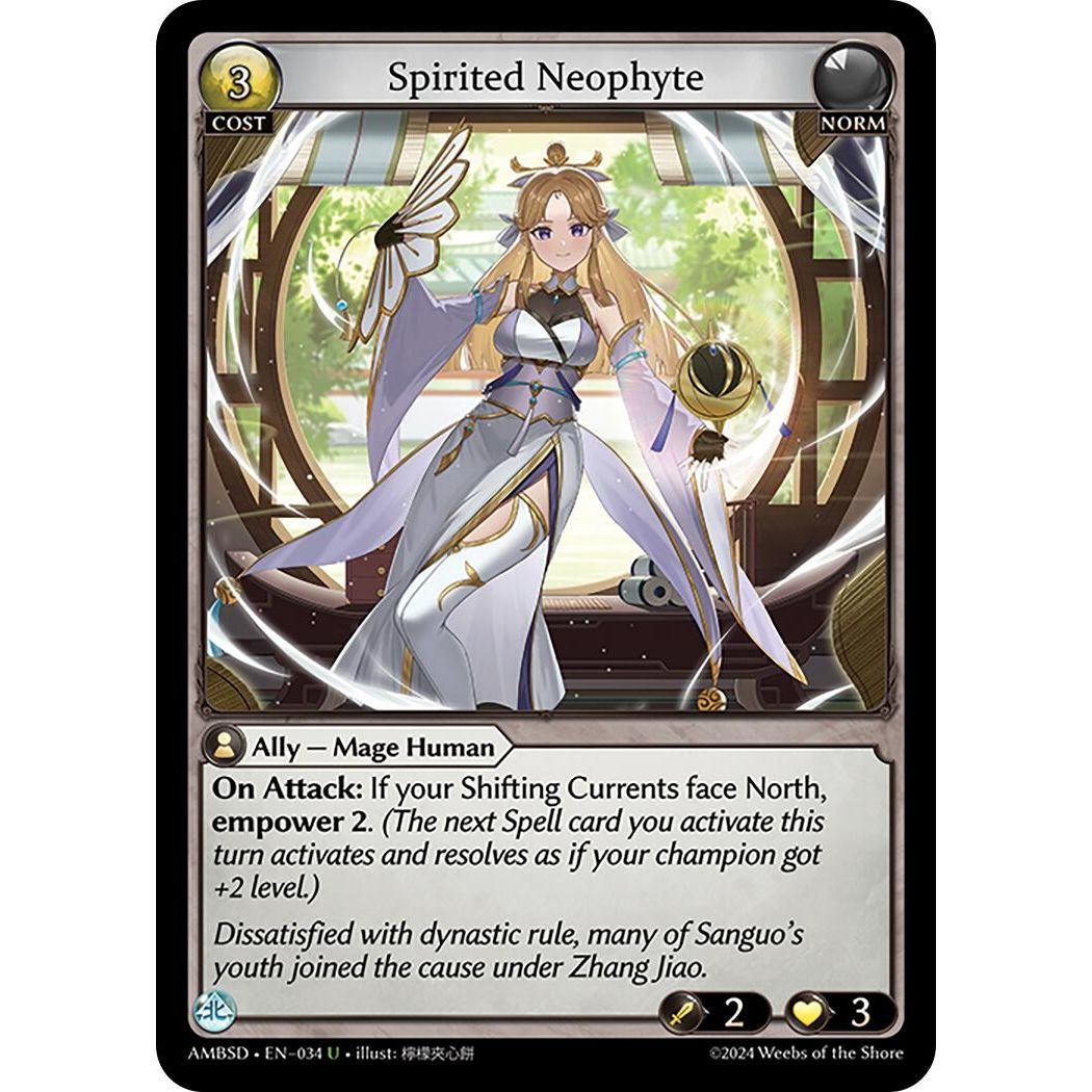 Image for Spirited Neophyte (034) (Mortal Ambition Starter Decks) - Grand Archive TCG