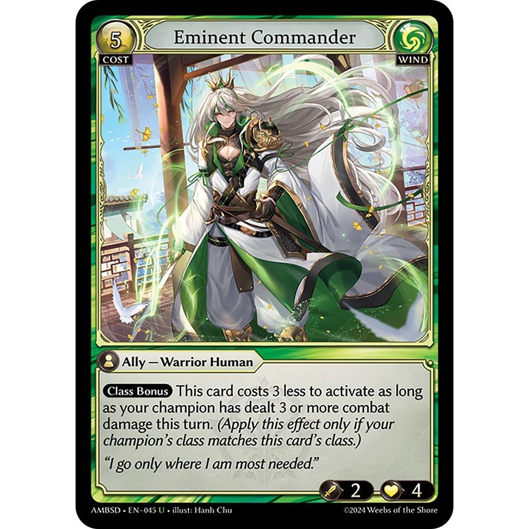 Image for Eminent Commander (045) (Mortal Ambition Starter Decks) - Grand Archive TCG