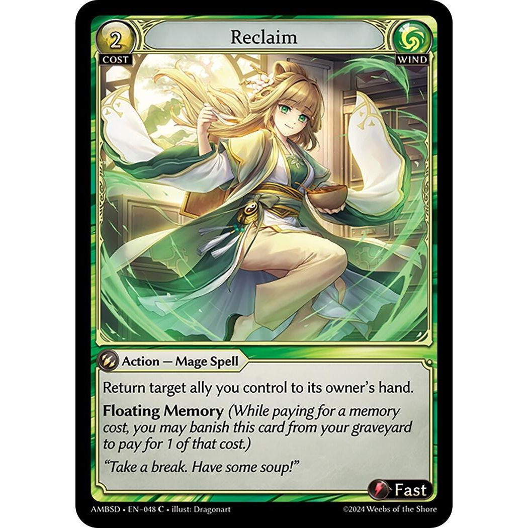 Image for Reclaim (048) (Mortal Ambition Starter Decks) - Grand Archive TCG