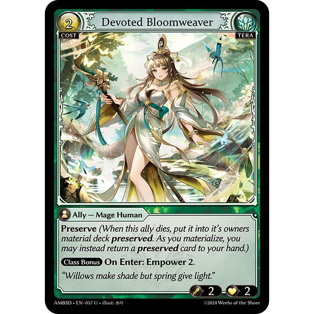 Image for Devoted Bloomweaver (057) (Mortal Ambition Starter Decks) - Grand Archive TCG