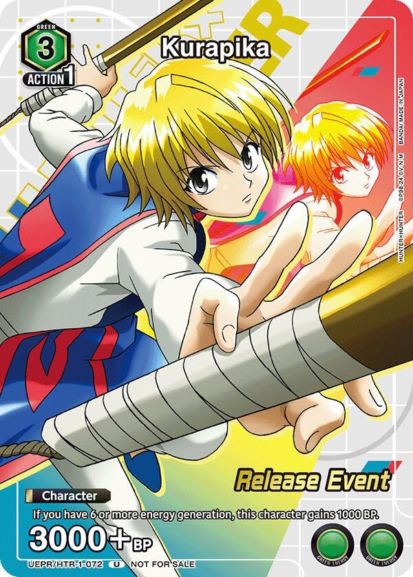 Image for Kurapika (Release Event Participation) (UEPR/HTR-1-072) (UE02BT: HUNTER X HUNTER Release Event Cards) (UE02BT_RE) - Union Arena