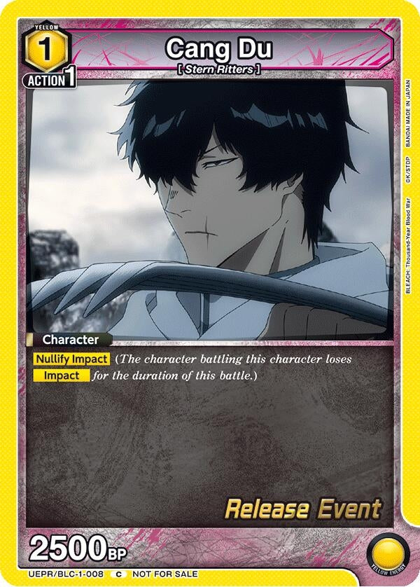 Image for Cang Du (UEPR/BLC-1-008) (UE01BT: BLEACH: Thousand-Year Blood War Release Event Cards) (UE01BT_RE) - Union Arena
