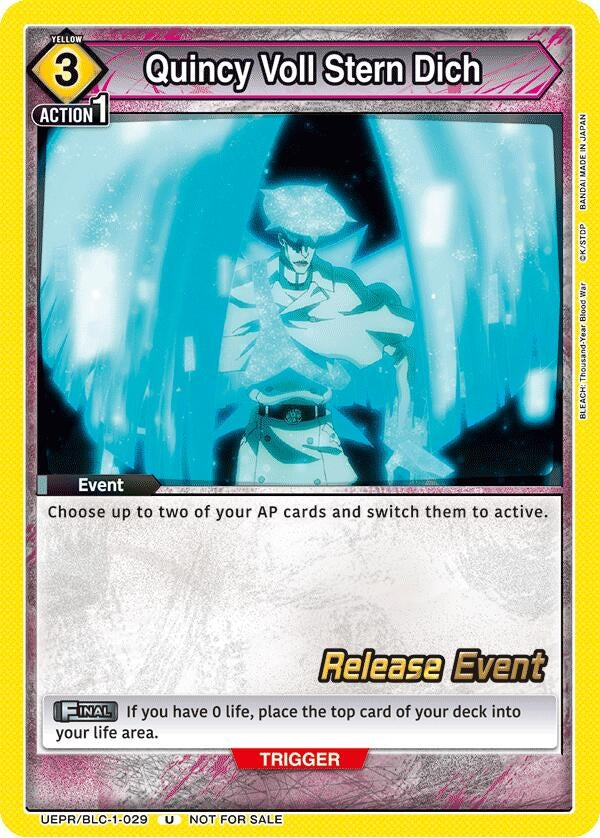 Image for Quincy Voll Stern Dich (UEPR/BLC-1-029) (UE01BT: BLEACH: Thousand-Year Blood War Release Event Cards) (UE01BT_RE) - Union Arena