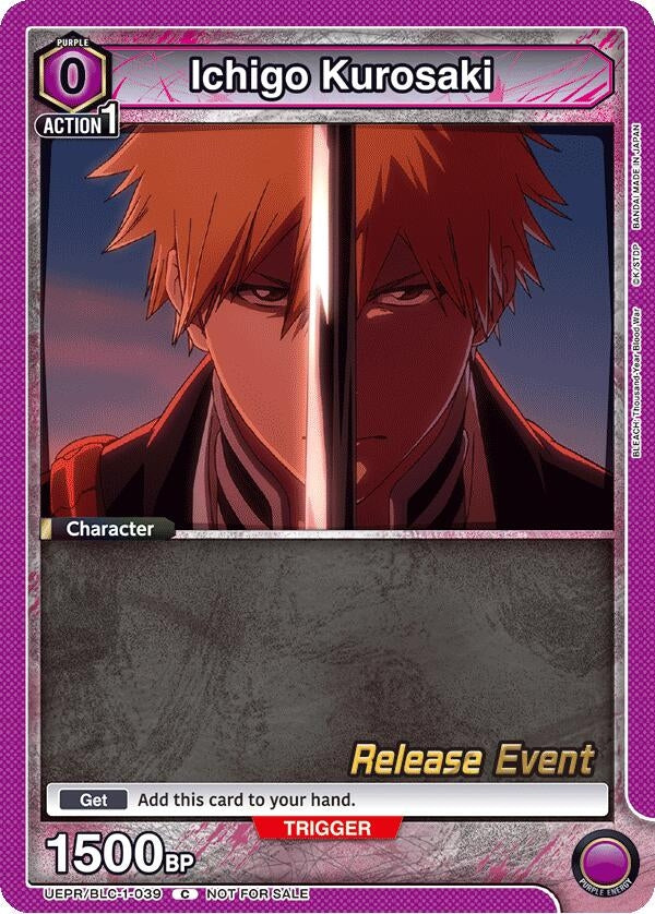 Image for Ichigo Kurosaki (039) (UEPR/BLC-1-039) (UE01BT: BLEACH: Thousand-Year Blood War Release Event Cards) (UE01BT_RE) - Union Arena