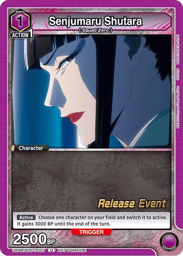 Image for Senjumaru Shutara (UEPR/BLC-1-057) (UE01BT: BLEACH: Thousand-Year Blood War Release Event Cards) (UE01BT_RE) - Union Arena
