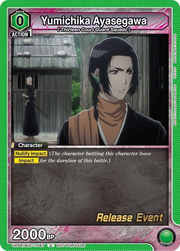 Image for Yumichika Ayasegawa (UEPR/BLC-1-067) (UE01BT: BLEACH: Thousand-Year Blood War Release Event Cards) (UE01BT_RE) - Union Arena
