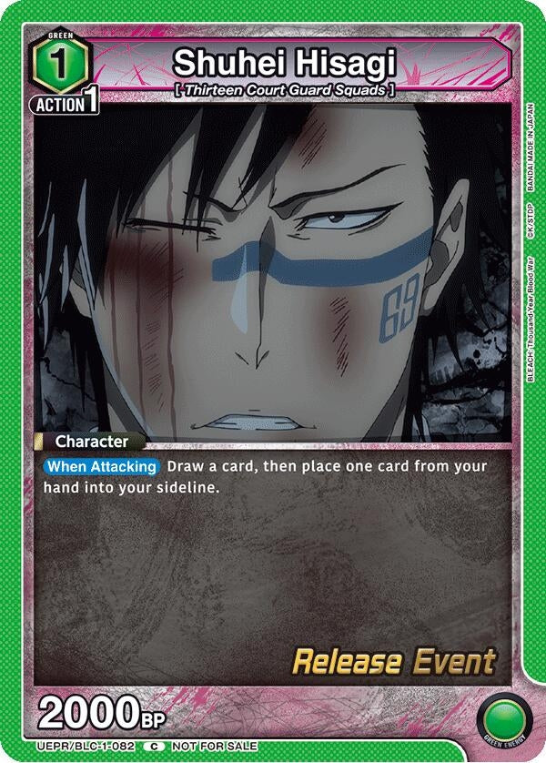 Image for Shuhei Hisagi (UEPR/BLC-1-082) (UE01BT: BLEACH: Thousand-Year Blood War Release Event Cards) (UE01BT_RE) - Union Arena