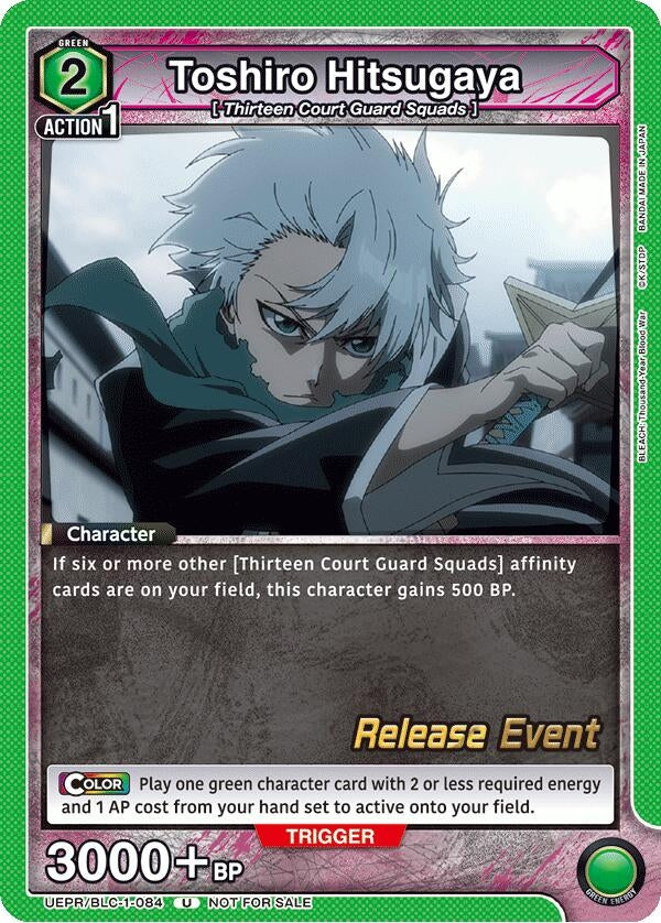 Image for Toshiro Hitsugaya (084) (UEPR/BLC-1-084) (UE01BT: BLEACH: Thousand-Year Blood War Release Event Cards) (UE01BT_RE) - Union Arena