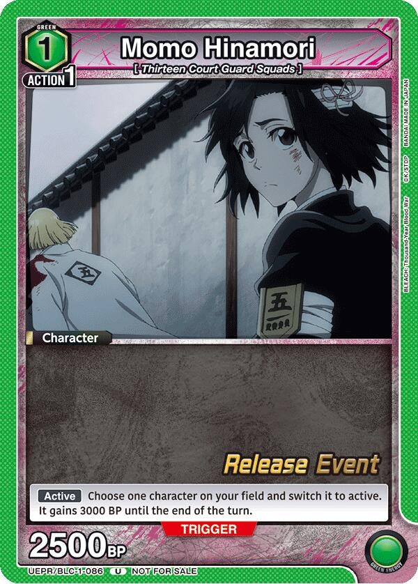 Image for Momo Hinamori (UEPR/BLC-1-086) (UE01BT: BLEACH: Thousand-Year Blood War Release Event Cards) (UE01BT_RE) - Union Arena