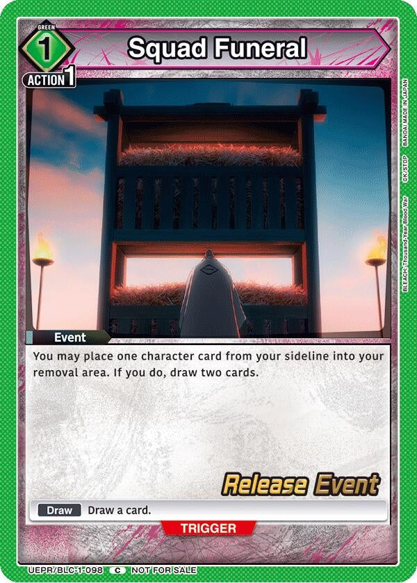Image for Squad Funeral (UEPR/BLC-1-098) (UE01BT: BLEACH: Thousand-Year Blood War Release Event Cards) (UE01BT_RE) - Union Arena