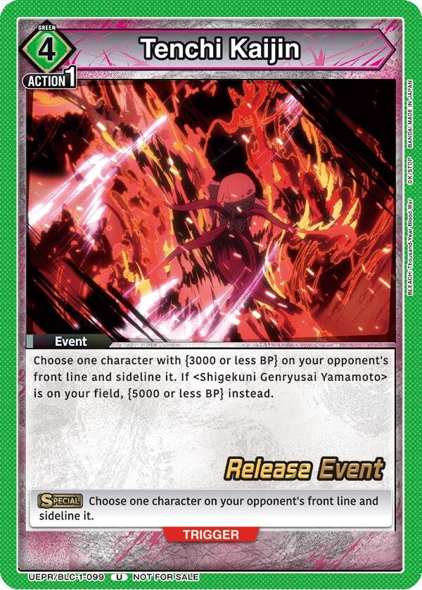 Image for Tenchi Kaijin (UEPR/BLC-1-099) (UE01BT: BLEACH: Thousand-Year Blood War Release Event Cards) (UE01BT_RE) - Union Arena