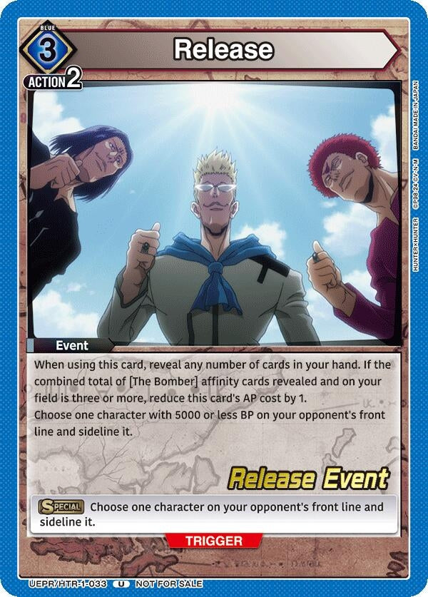 Image for Release (UEPR/HTR-1-033) (UE02BT: HUNTER X HUNTER Release Event Cards) (UE02BT_RE) - Union Arena