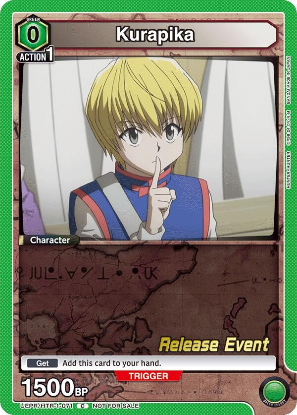 Image for Kurapika (071) (UEPR/HTR-1-071) (UE02BT: HUNTER X HUNTER Release Event Cards) (UE02BT_RE) - Union Arena