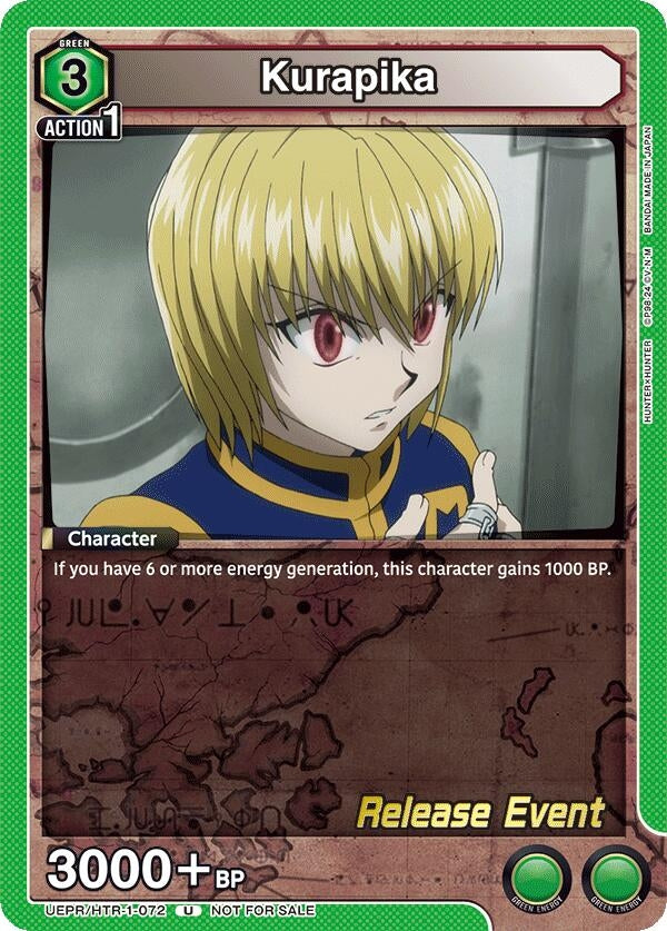 Image for Kurapika (072) (UEPR/HTR-1-072) (UE02BT: HUNTER X HUNTER Release Event Cards) (UE02BT_RE) - Union Arena