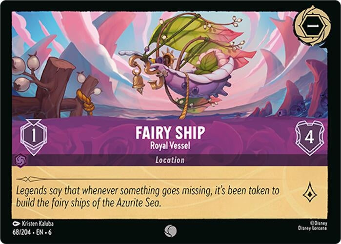 Image for Fairy Ship - Royal Vessel (68/204) (Azurite Sea) (6) - Disney Lorcana