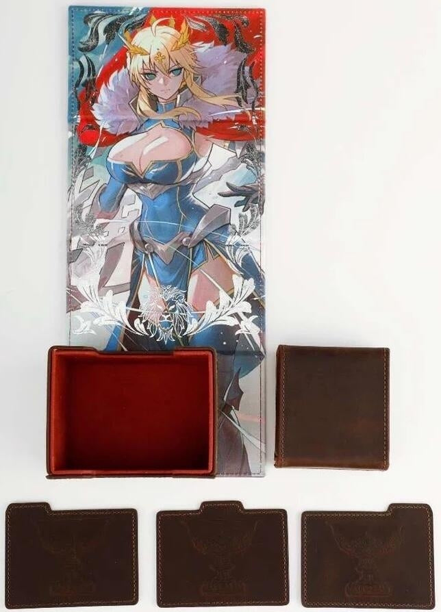 Image for Kings of Providence Genuine Leather Dicewinder Deck Box (Crown of Camelot) - Deck Boxes