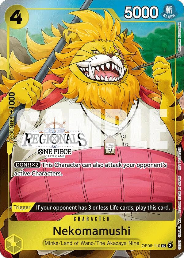 Image for Nekomamushi (Online Regional 2024 Vol. 3) (OP06-110) (One Piece Promotion Cards) (OP-PR) - One Piece Card Game