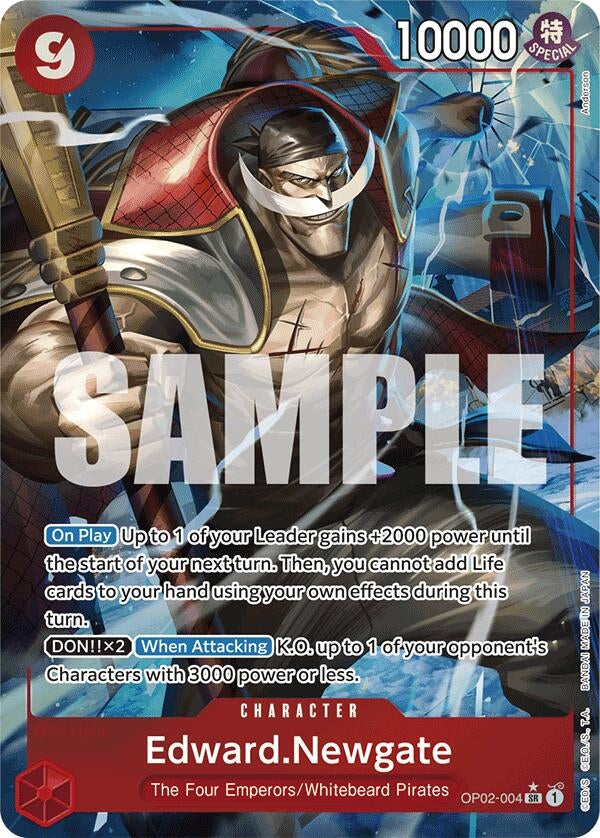 Image for Edward.Newgate (OP02-004) (Alternate Art) (OP02-004) (Premium Booster -The Best-) (PRB-01) - One Piece Card Game