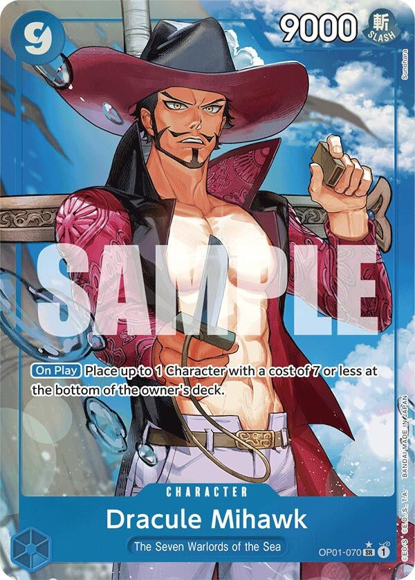 Image for Dracule Mihawk (OP01-070) (Alternate Art) (OP01-070) (Premium Booster -The Best-) (PRB-01) - One Piece Card Game