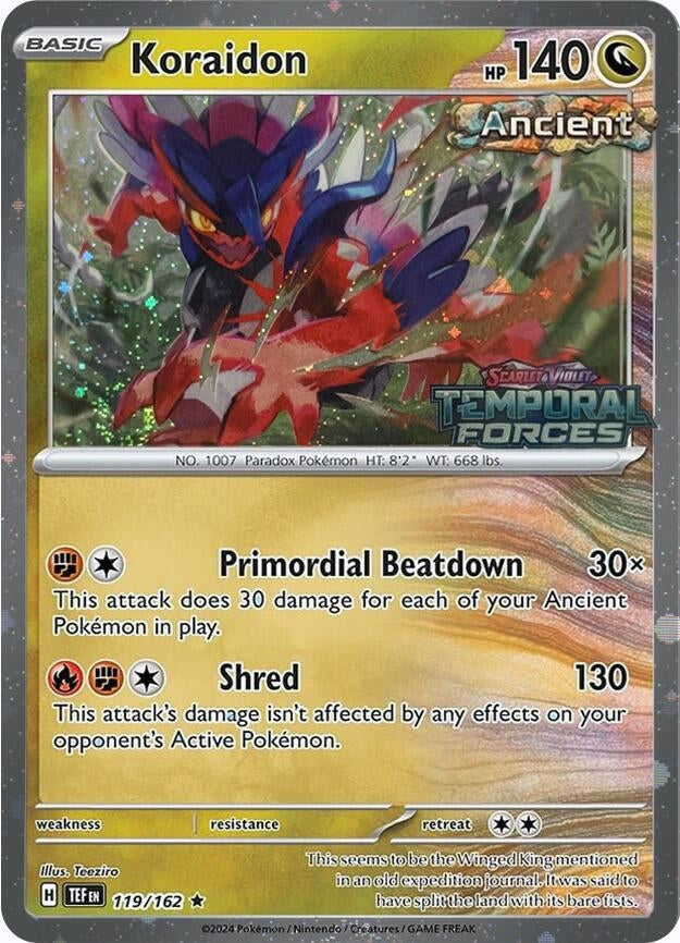 Image for Koraidon - 119/162 (European Promo) (119/162) (Miscellaneous Cards & Products) (MCAP) - Pokemon