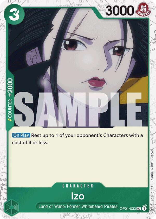 Image for Izo (OP01-033) (Jolly Roger Foil) (OP01-033) (Premium Booster -The Best-) (PRB-01) - One Piece Card Game