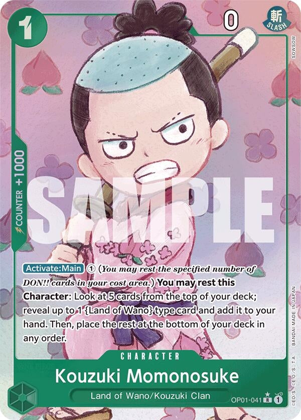 Image for Kouzuki Momonosuke (Alternate Art) (OP01-041) (Premium Booster -The Best-) (PRB-01) - One Piece Card Game