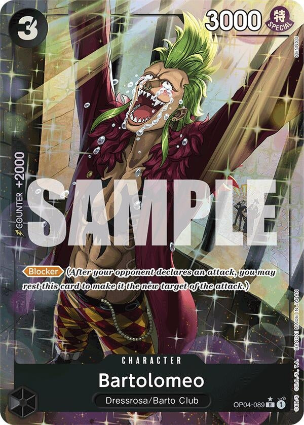 Image for Bartolomeo (OP04-089) (Alternate Art) (OP04-089) (Premium Booster -The Best-) (PRB-01) - One Piece Card Game