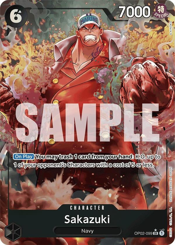 Image for Sakazuki (Alternate Art) (OP02-099) (Premium Booster -The Best-) (PRB-01) - One Piece Card Game