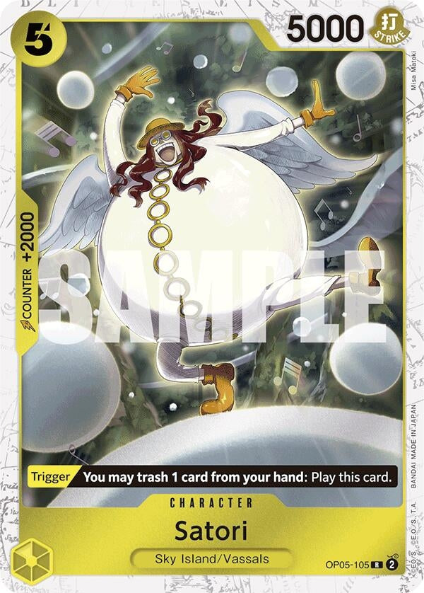 Image for Satori (Jolly Roger Foil) (OP05-105) (Premium Booster -The Best-) (PRB-01) - One Piece Card Game