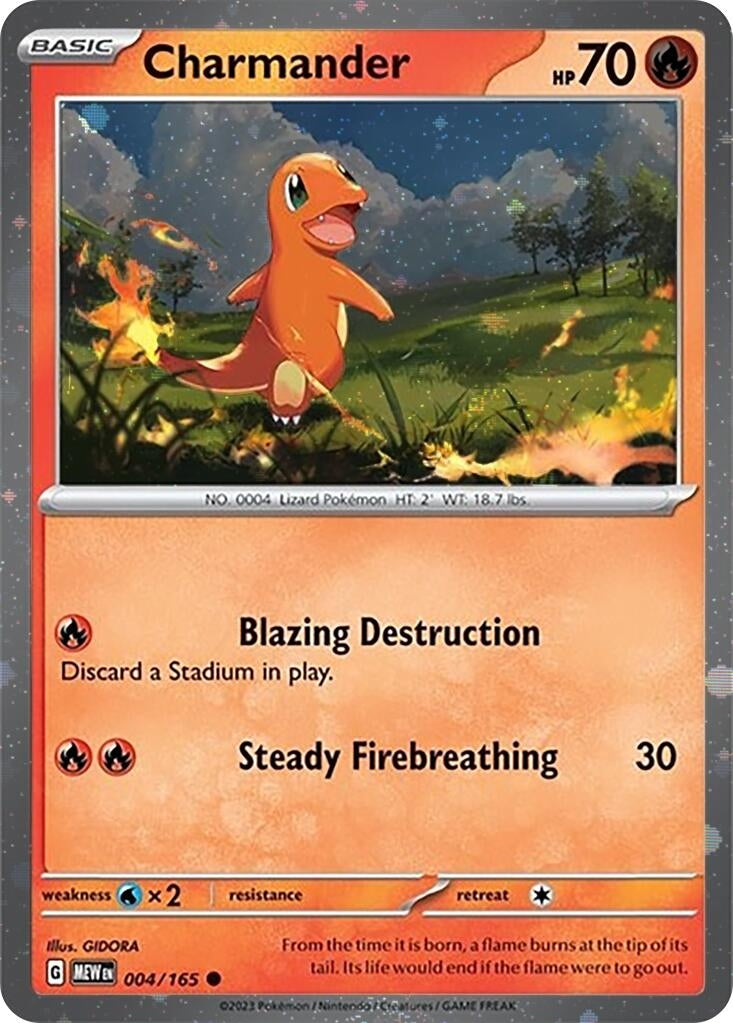 Image for Charmander - 004/165 (Cosmos Holo) (004/165) (Miscellaneous Cards & Products) (MCAP) - Pokemon