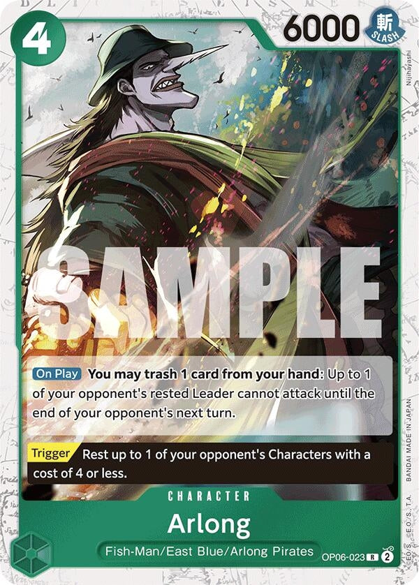 Image for Arlong (Jolly Roger Foil) (OP06-023) (Premium Booster -The Best-) (PRB-01) - One Piece Card Game