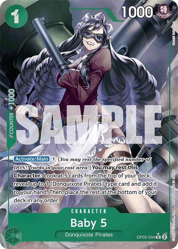 Image for Baby 5 (OP05-034) (Full Art) (OP05-034) (Premium Booster -The Best-) (PRB-01) - One Piece Card Game