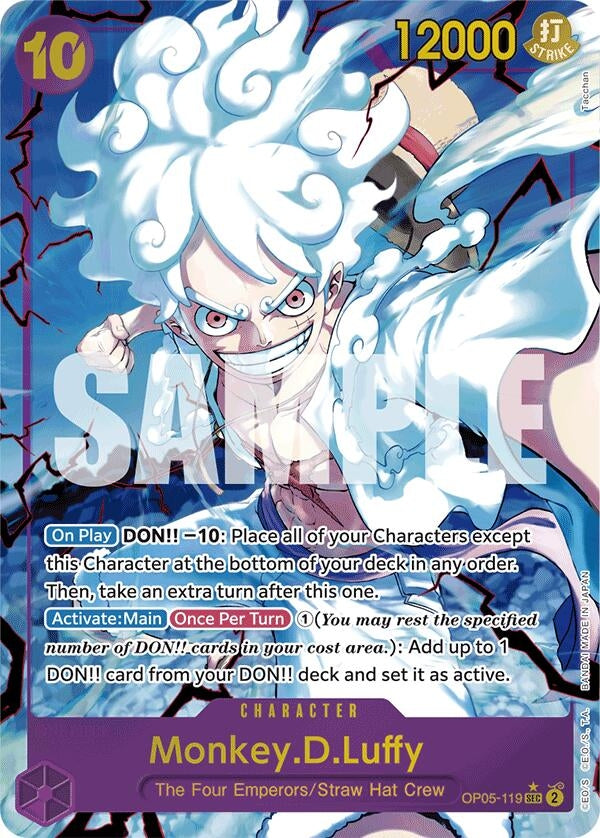 Image for Monkey.D.Luffy (OP05-119) (Alternate Art) (OP05-119) (Premium Booster -The Best-) (PRB-01) - One Piece Card Game