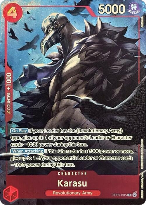 Image for Karasu (Premium Card Collection -Best Selection Vol. 2-) (OP05-005) (One Piece Promotion Cards) (OP-PR) - One Piece Card Game