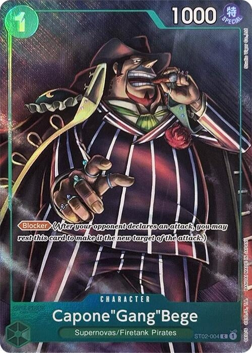 Image for Capone"Gang"Bege (Premium Card Collection -Best Selection Vol. 2-) (ST02-004) (One Piece Promotion Cards) (OP-PR) - One Piece Card Game