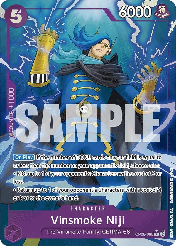 Image for Vinsmoke Niji (OP06-065) (Full Art) (OP06-065) (Premium Booster -The Best-) (PRB-01) - One Piece Card Game