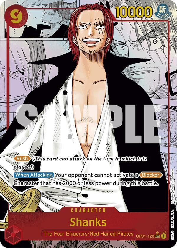 Image for Shanks (Manga) (OP01-120) (Premium Booster -The Best-) (PRB-01) - One Piece Card Game