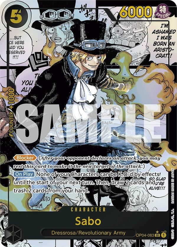 Image for Sabo (OP04-083) (Manga) (OP04-083) (Premium Booster -The Best-) (PRB-01) - One Piece Card Game