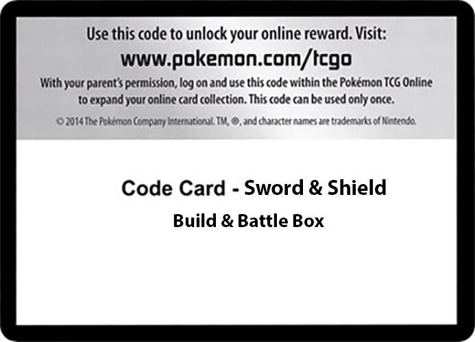 Image for Code Card - Sword & Shield Build & Battle Box (SWSH01: Sword & Shield Base Set) (SWSH01) - Pokemon