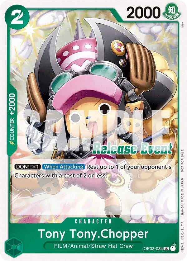 Image for Tony Tony.Chopper (ST15 - ST20 Release Event Winner Pack) (OP02-034) (One Piece Promotion Cards) (OP-PR) - One Piece Card Game