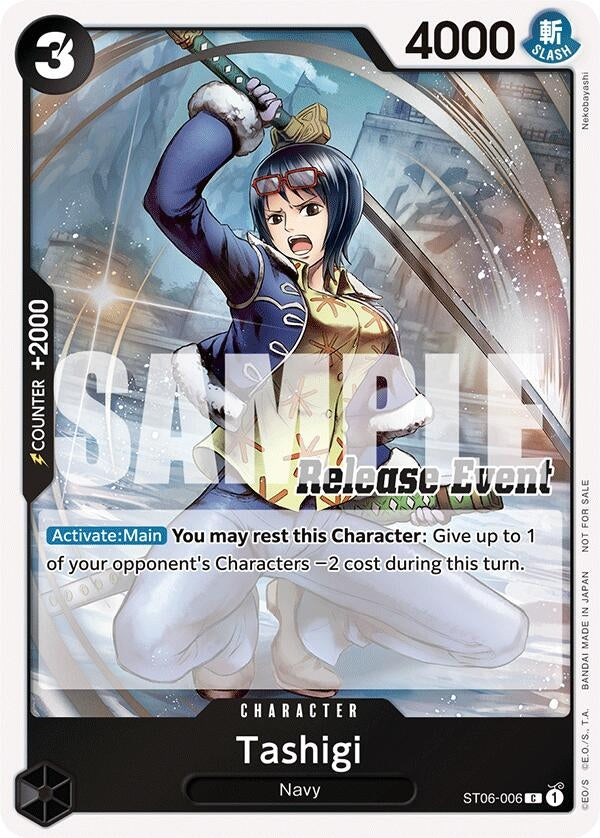 Image for Tashigi (ST15 - ST20 Release Event Winner Pack) (ST06-006) (One Piece Promotion Cards) (OP-PR) - One Piece Card Game