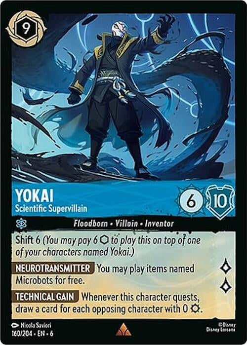 Image for Yokai - Scientific Supervillain (160/204) (Azurite Sea) (6) - Disney Lorcana
