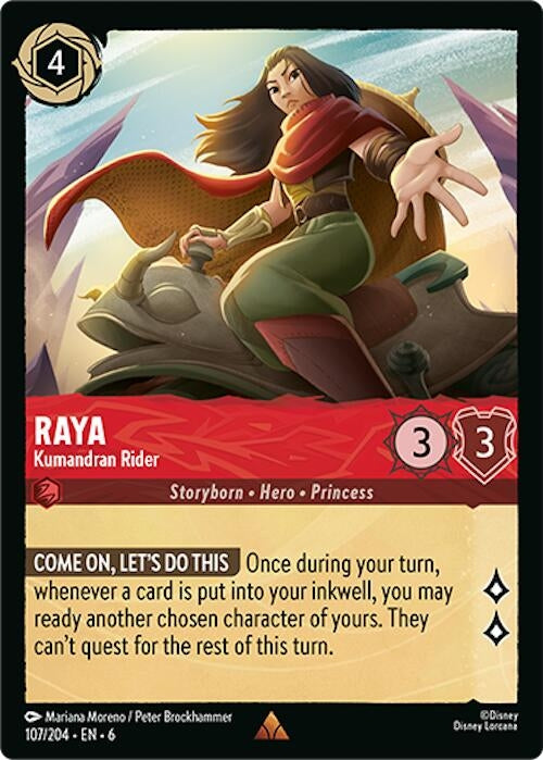 Image for Raya - Kumandran Rider (107/204) (Azurite Sea) (6) - Disney Lorcana