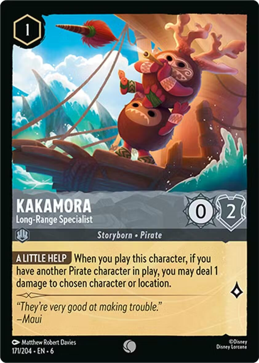 Image for Kakamora - Long-Range Specialist (171/204) (Azurite Sea) (6) - Disney Lorcana