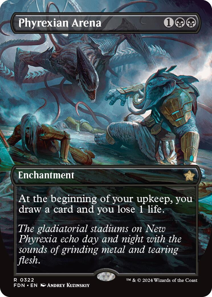 Phyrexian Arena (Borderless) (322) (Foundations)
