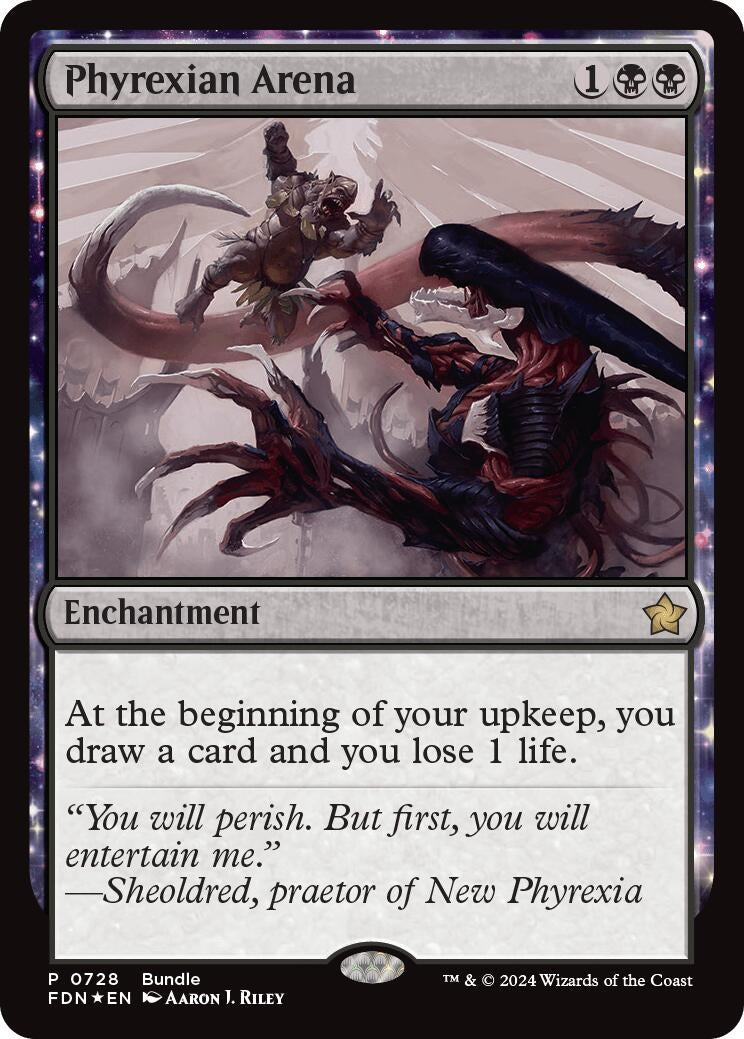 Phyrexian Arena (FDN Bundle) (728) (Unique and Miscellaneous Promos)