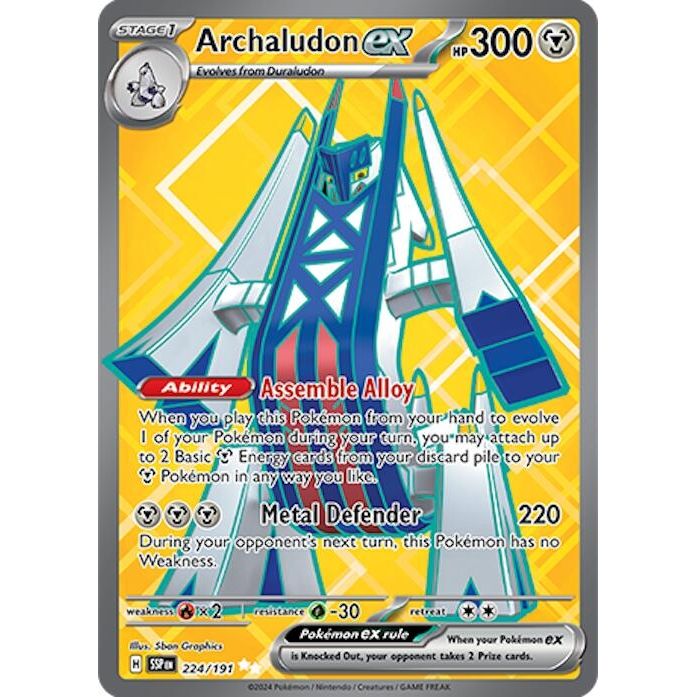 Archaludon ex (224/191) (SV08: Surging Sparks) - PokeBox USA